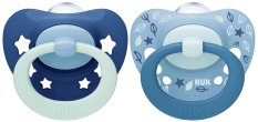 NUK Smoczek Signature 6-18m 2 szt. pudełko chłopak