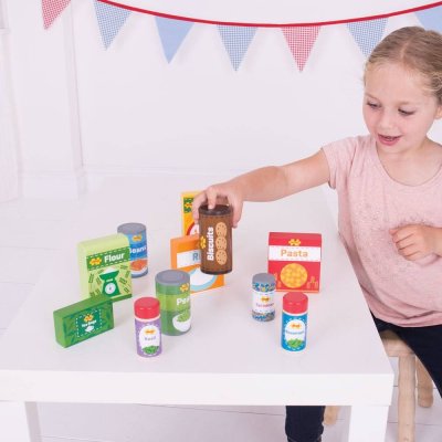 Bigjigs Toys Set mit haltbaren Lebensmitteln