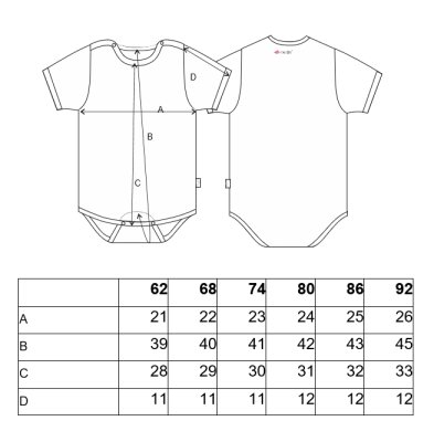 Body dünn DRUCK KR Outlast® - rosa Baby