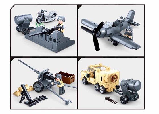 Sluban Army M38-B0812 Militärfahrzeuge