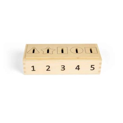 Bigjigs Toys Sortator de culori, forme și numere