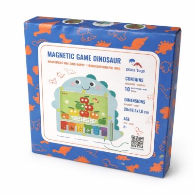 2Kids Toys Magnetisches Farbensortierspiel mit Dinosaurier