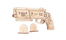 Woodcraft Puzzle 3D in legno Pistola ad elastici Falcon naturale