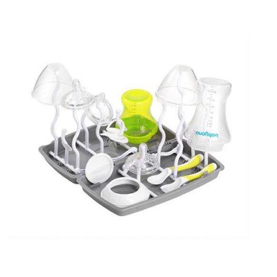 BABYONO Collapsible bottle drainer gray