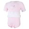Body Kleid dünnes KR Set Outlast® - rosa Baby/hellrosa Blumen