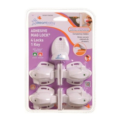 DREAMBABY Mágneses zárak 4 db + mágneskulcs
