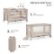 KINDERKRAFT Reisebett Joy 2 mit Zubehör Beige