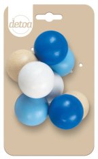 Detoa Koraliki na sznurku niebieskie