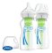 DR.BROWN'S Anti-Kolik-Flasche Options+ Weithals 2x270 ml Kunststoff