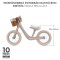 KINDERKRAFT Bicicleta sin pedales Rapid 2 Dune Whisper Bizuu