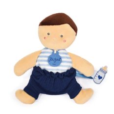 Doudou Jolijou Punčka 18 cm modra