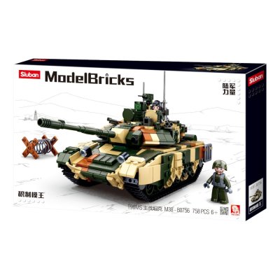 Sluban Model Bricks M38-B0756 Grand char de combat T-90