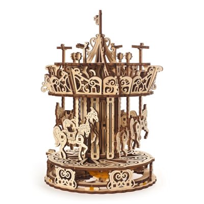 Ugears Puzzle 3D in legno meccanico Giostra