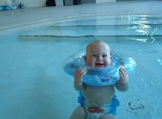 BABY RING Anello per nuoto 3-36 m - blu