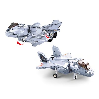 Sluban Model Bricks M38-B0931 Avion de chasse Chengdu J-20