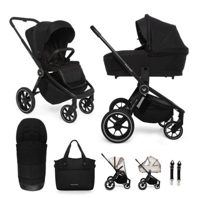 MUUVO Kombikinderwagen Quick 4.0 Classic Black Set 2in1
