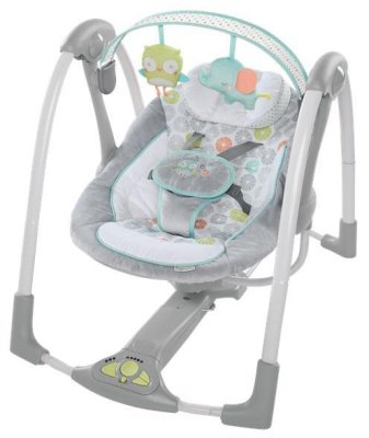 INGENUITY Swing com melodia Hoots&Hugs 0m+ até 9 kg