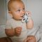 BABYONO Gryzak silikonowy Kwiatek - niebieski