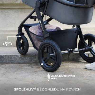 KINDERKRAFT Kombikinderwagen 3in1 Moov 2 XL Air Grey