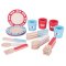Bigjigs Toys Holz Geschirr-Set mit Punkten