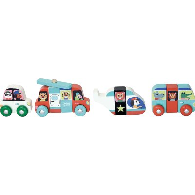 Vilac Drewniane puzzle magnetyczne Transport