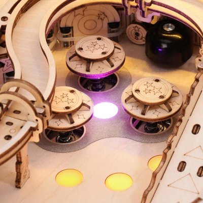 RoboTime Puzzle 3D en bois de flipper mécanique