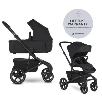EASYWALKER Kombikinderwagen Jimmey 2in1 Pepper Black LITE RWS