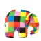 Rainbow Plush toy elephant Elmer