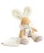 Doudou Set de regalo - Conejito de peluche con mantita de 31 cm beige