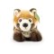 Rappa Plyschpanda röd liggande 20 cm ECO-FRIENDLY
