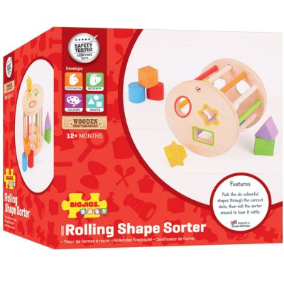 Bigjigs Baby Rol met vormen