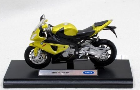Welly Motorcykel BMW S1000RR 1:18 guld