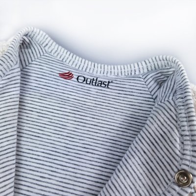 Jacka fodrad med Outlast® - Off White/rand vitgråmelerad