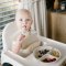 BABYONO Silikonski tanjur s usisnom čašom - bež 6m+