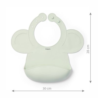 BABYONO Silikon-Lätzchen - Salbei