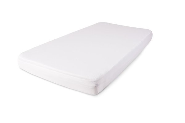 BABYMATEX Laken wasserdicht mit Tencel-Gummi 70x140 cm weiß