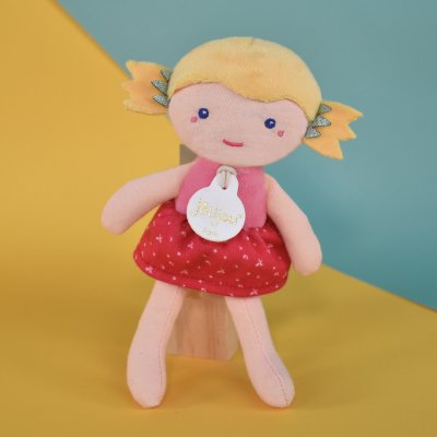 Doudou Jolijou Lalka Léa 16 cm różowa