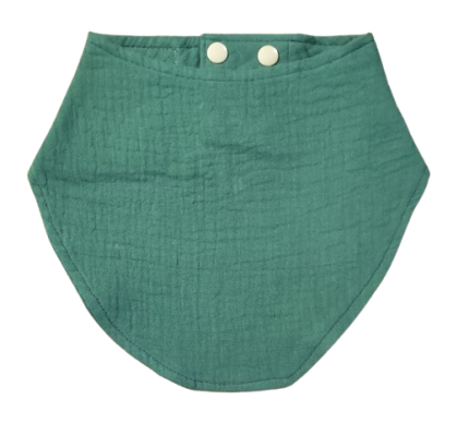 Oprsnik iz muslina Monkey Mum® - Temno zelen