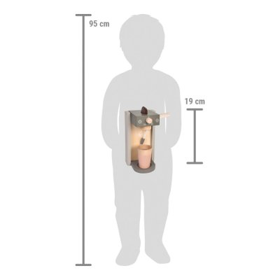 small foot Leseni aparat za kavo z dodatki Tasty siv