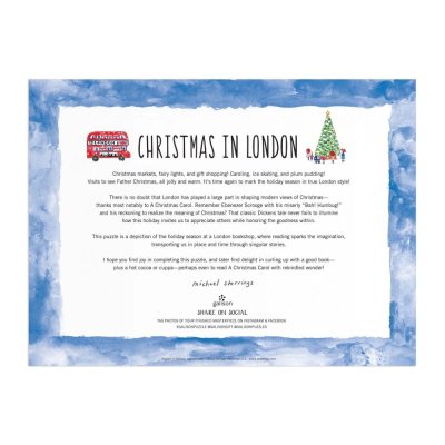 Puzzle Galison Natal em Londres 1000 peças