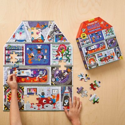 Mudpuppy Puzzle ház alakú Marsi ház 100 darabos