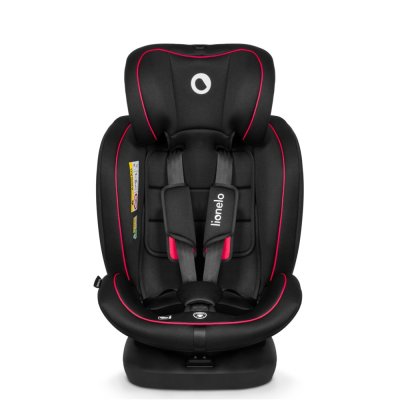 LIONELO Bilbarnstol Bastiaan i-Size (40-150 cm) Black Red