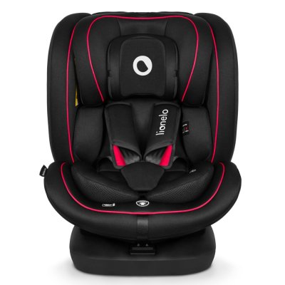 LIONELO Bilbarnstol Bastiaan i-Size (40-150 cm) Black Red