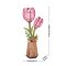 Puzzle 3D en bois RoboTime Tulipe rose