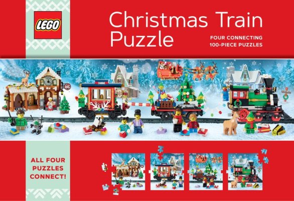 Chronicle Books Puzzel LEGO® Kerstpuzzeltrein 4x100 stukjes