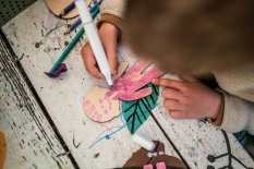 BeWooden Maluj i obrysowuj - Duża rodzina 10 szt.