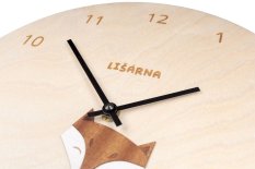 BeWooden Wooden Clock Fox Clock
