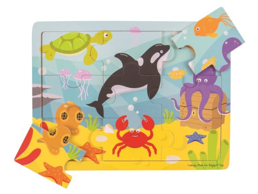 Bigjigs Toys Holzpuzzle Meereswelt