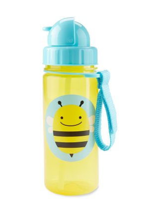 SKIP HOP Zoo Mug avec paille PP sans PVC ni BPA Bee 12m+