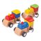 Bigjigs Toys Träfärgad upprullningsbar lok 1st